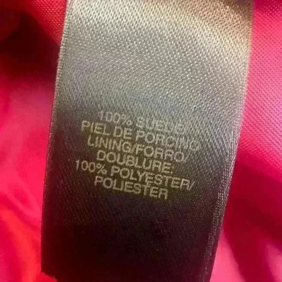 Liz Claiborne Pink Suede Leather Blazer Fully Lined Pockets Med Retail $249 - Picture 9 of 11